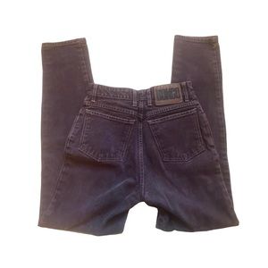 vintage bongo high-waisted mom jeans in burgundy